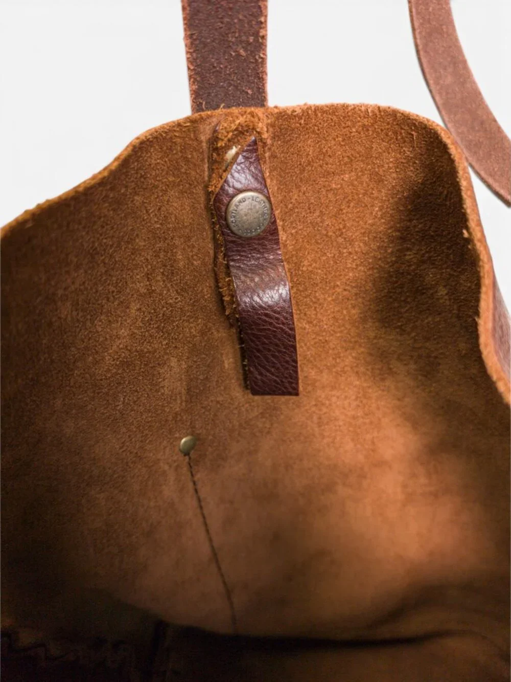 Portland Leather Goods Brown Leather Tote, Medium (12